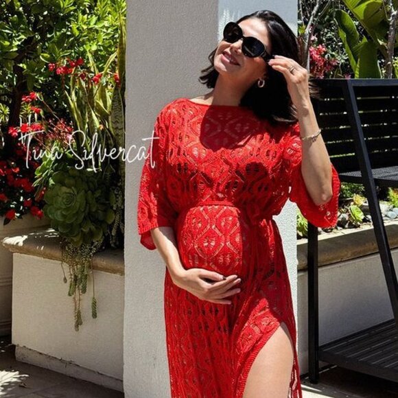 BLOGGER'S FAVE! Zara Red Knit Tunic Dress NWT - Picture 12 of 16